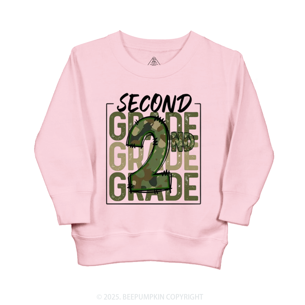 Personalized Camo Back to School Kid's Sweatshirt