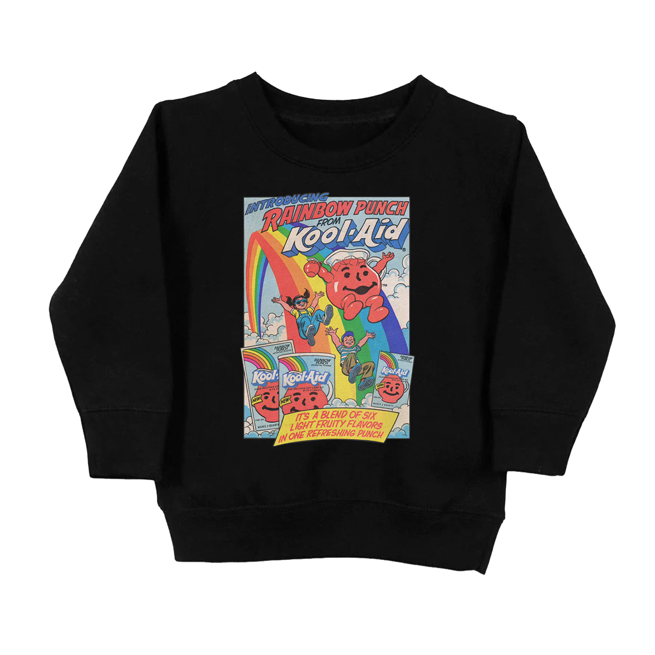 Rainbow Punch Cool-Aid Vintage Toddler Sweatshirt