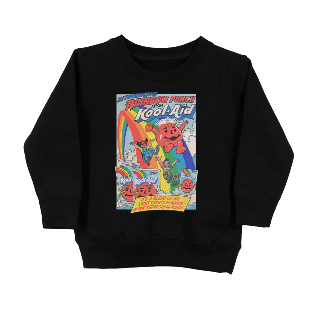 Rainbow Punch Cool-Aid Vintage Toddler Sweatshirt