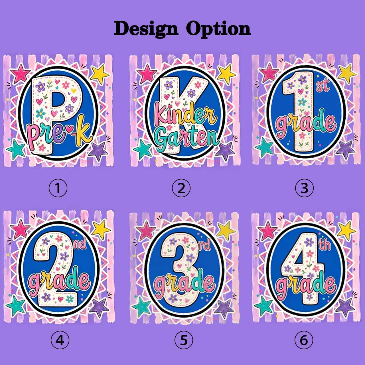 Colorful Grade Star Rainbow Back to School Toddler&Kid's Tees