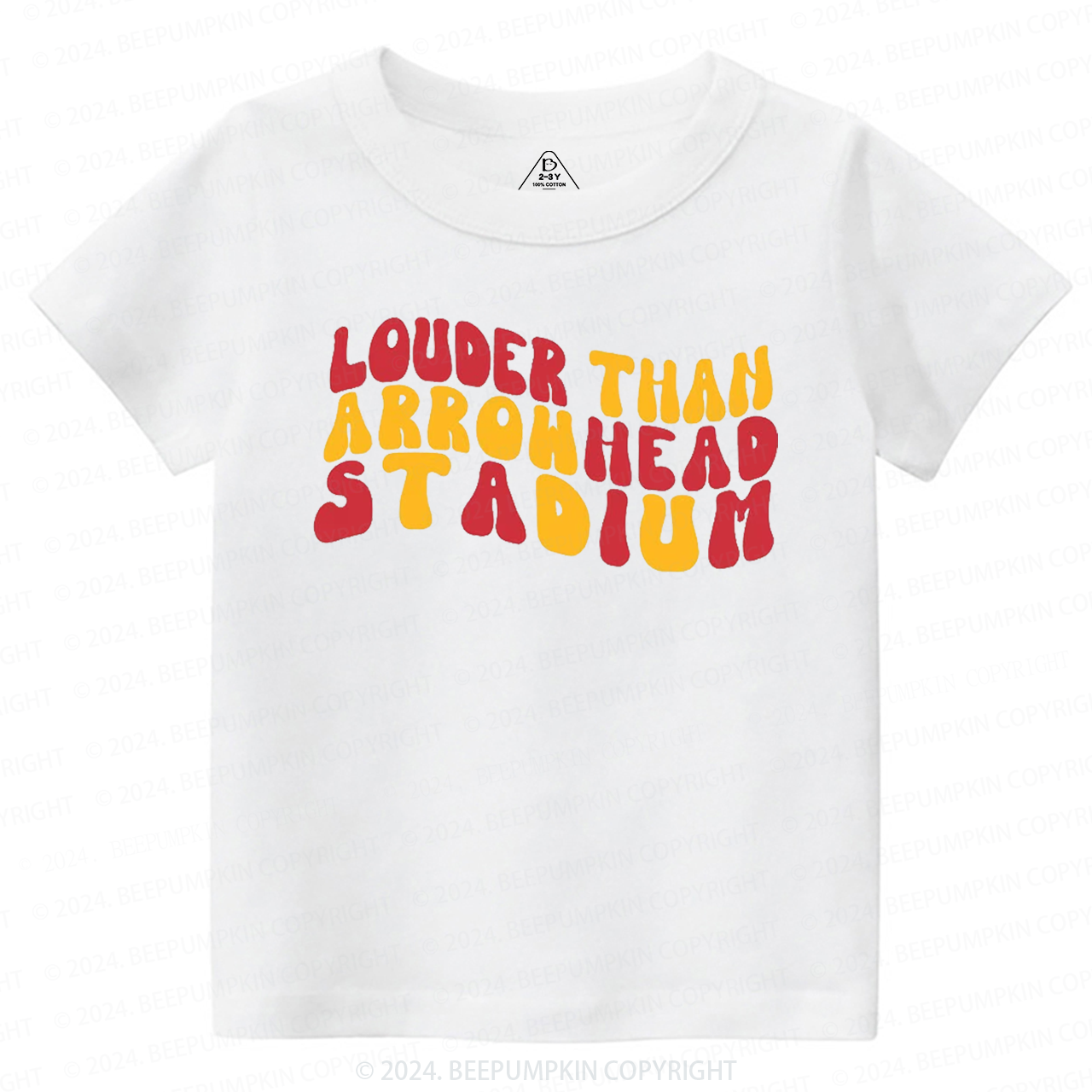 Louder Than Stadium KC Toddler&Kids Tees Beepumpkin 