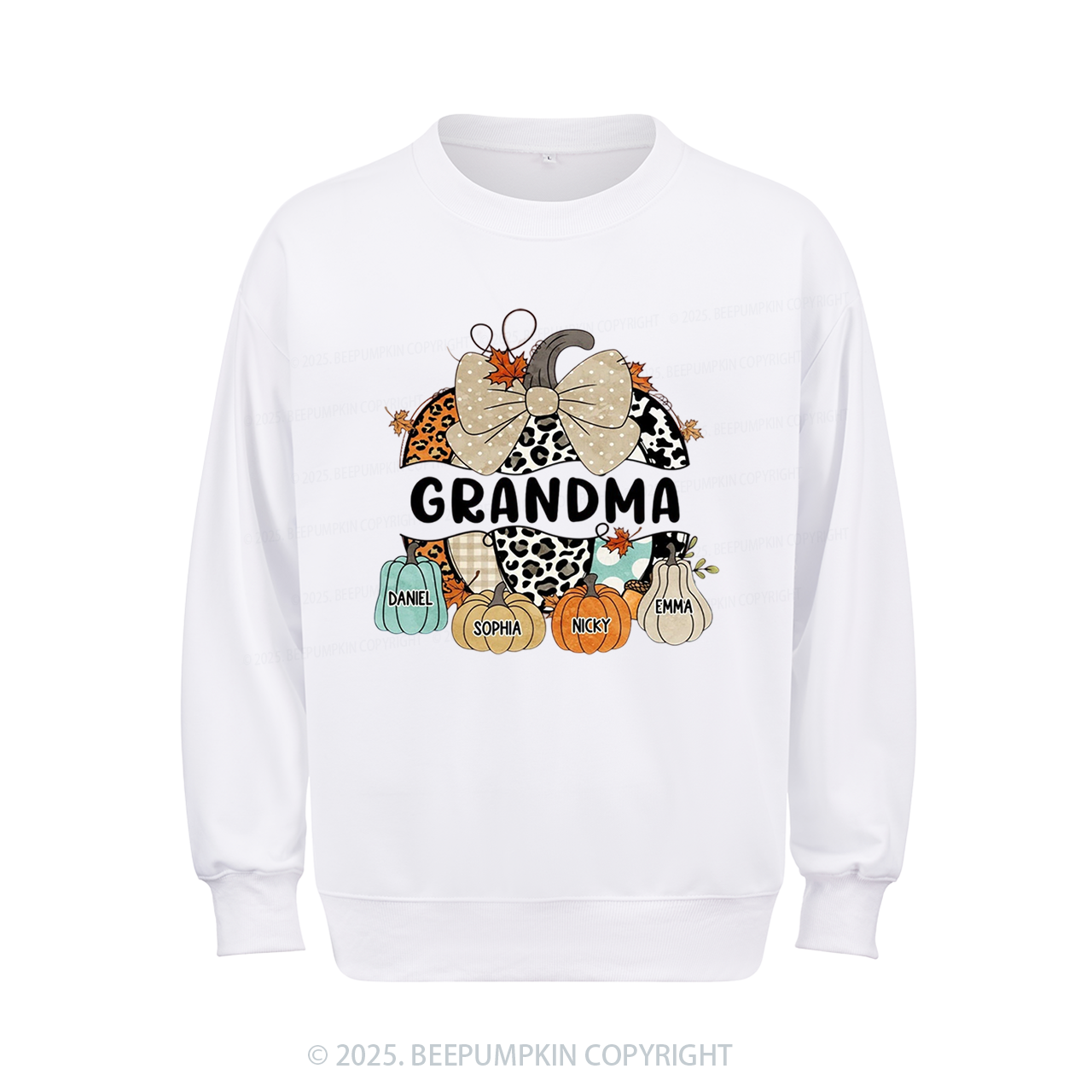 Personalized Fall Halloween Pumpkin Sweatshirt Beepumpkin