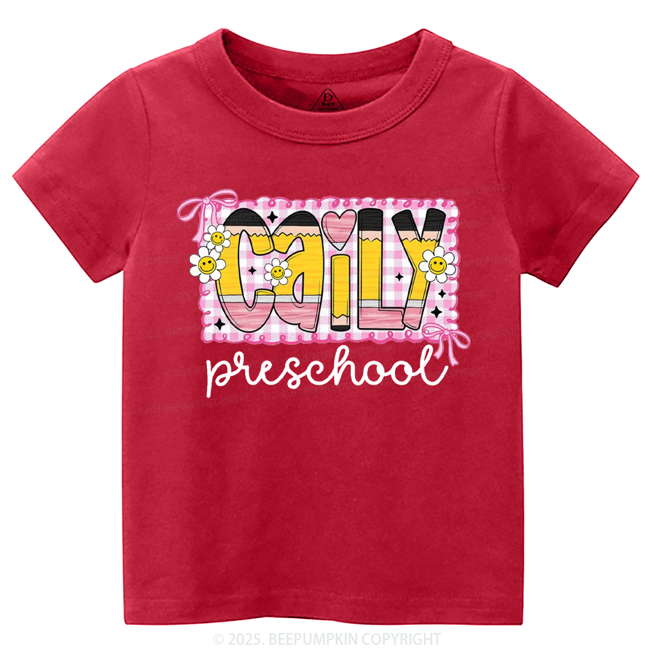 Personalized Graffiti Pencil Name Toddler&Kid's Tees Beepumpkin