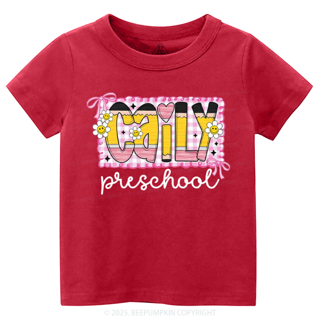 Personalized Graffiti Pencil Name Toddler&Kid's Tees Beepumpkin