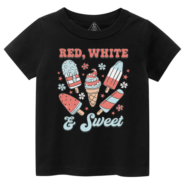 Red White And Sweet Toddler&Kid's Tees Beepumpkin 