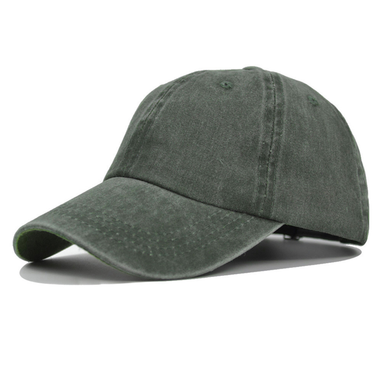 Distressed Washed Peaked Cap For Kids