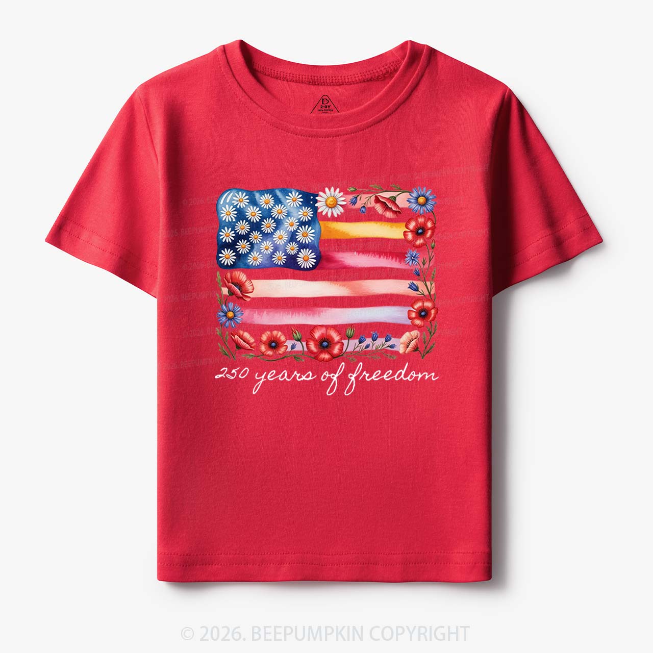 250 Years of Freedom Patriotic Toddler&Kid's Tees