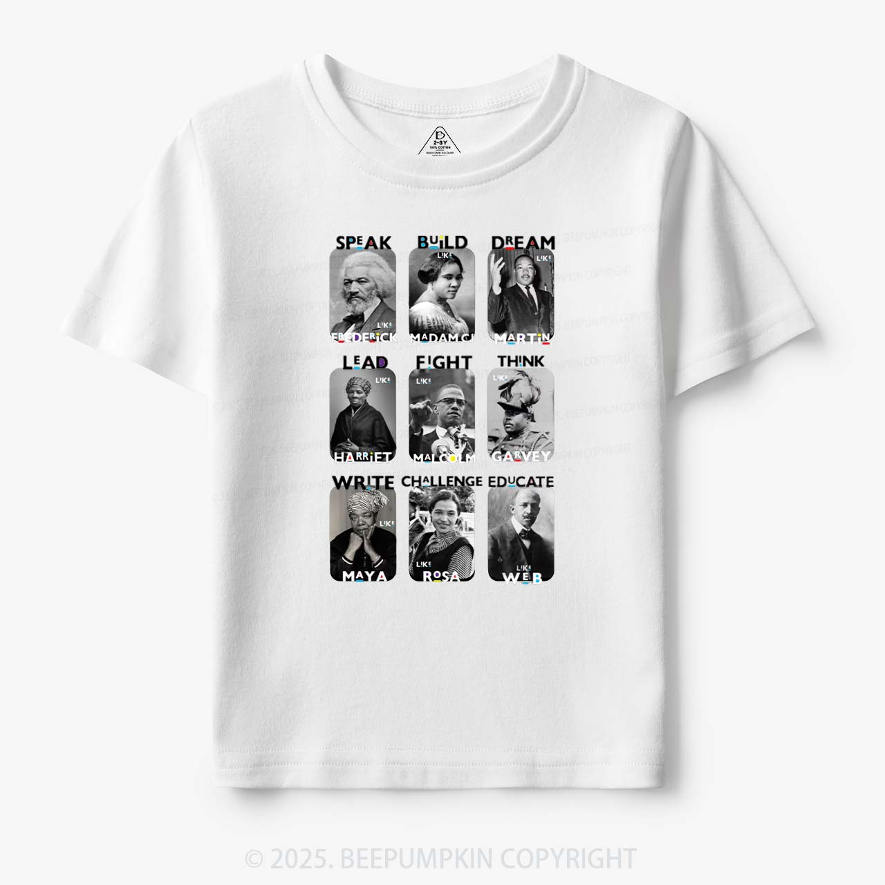 Inspired By Black History Toddler&Kid's Tees Beepumpkin