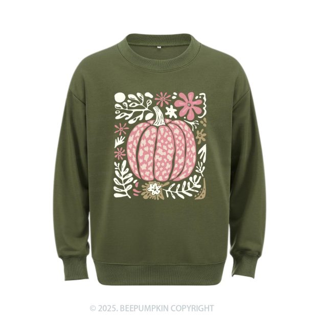 Leopard Pink Pumpkin Sweatshirt Beepumpkin