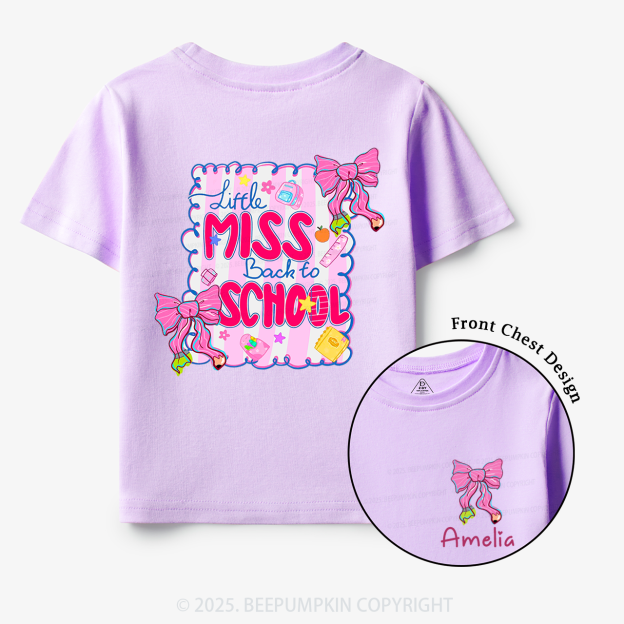 Personalized Little Miss School Toddler&Kid's Tees Beepumpkin