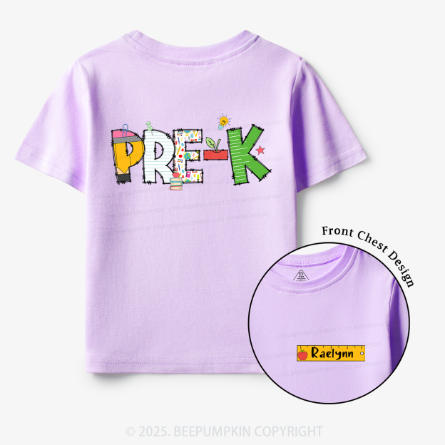 Personalized Letter Grade Toddler&Kid's Tees Beepumpkin