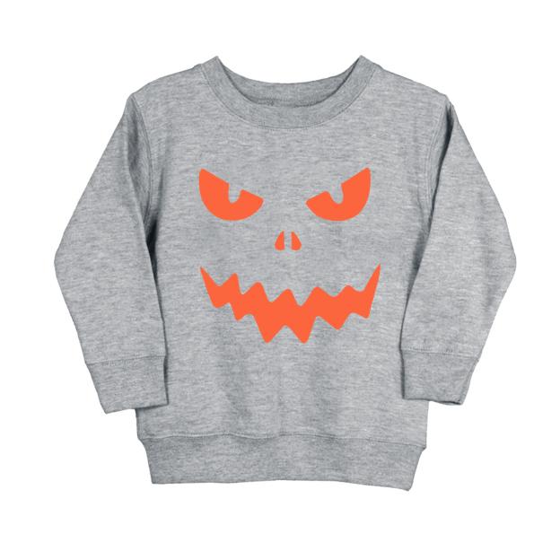 Halloween Terror Face Kids Sweatshirt