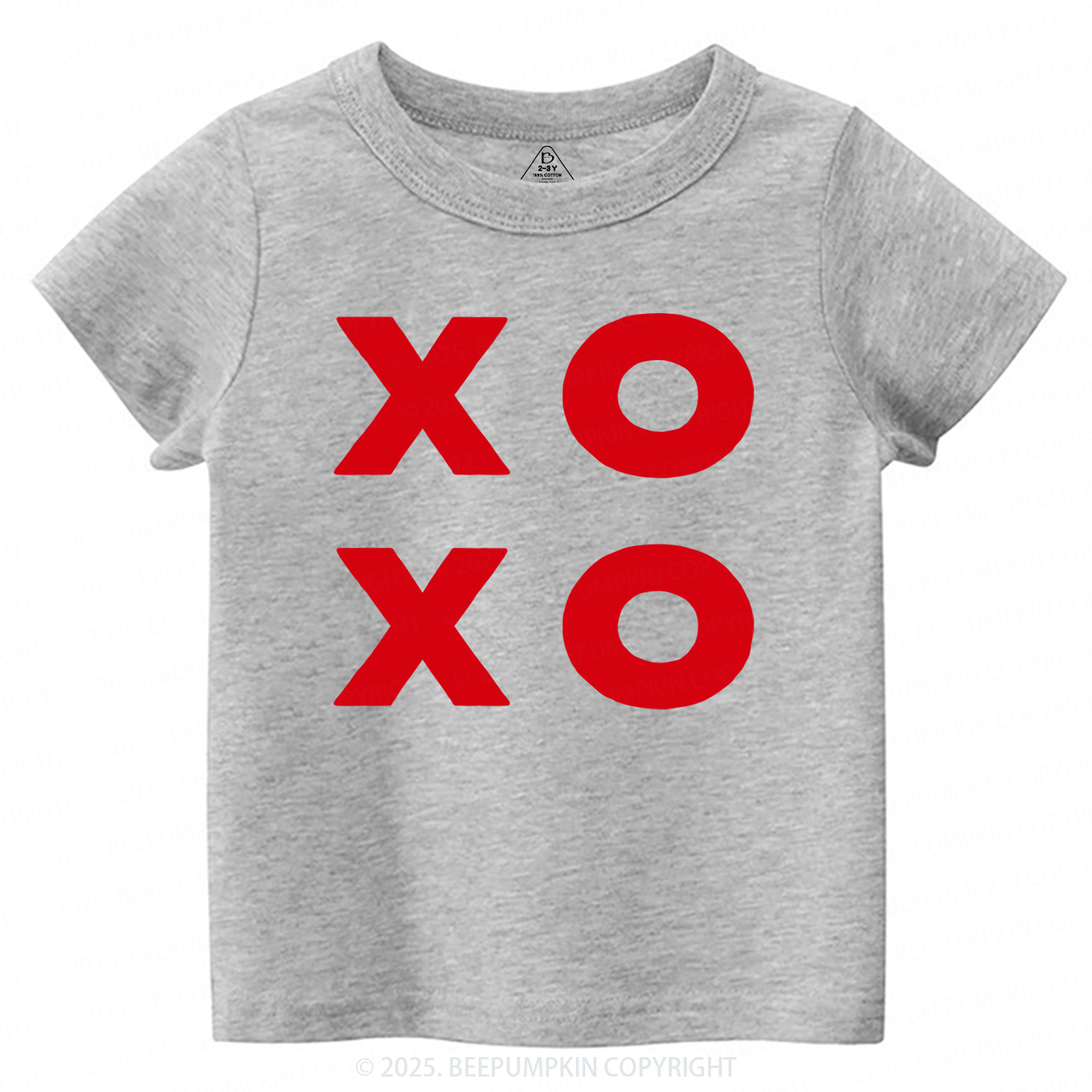 XOXO Valentines Day Toddler&Kids Tees Beepumpkin