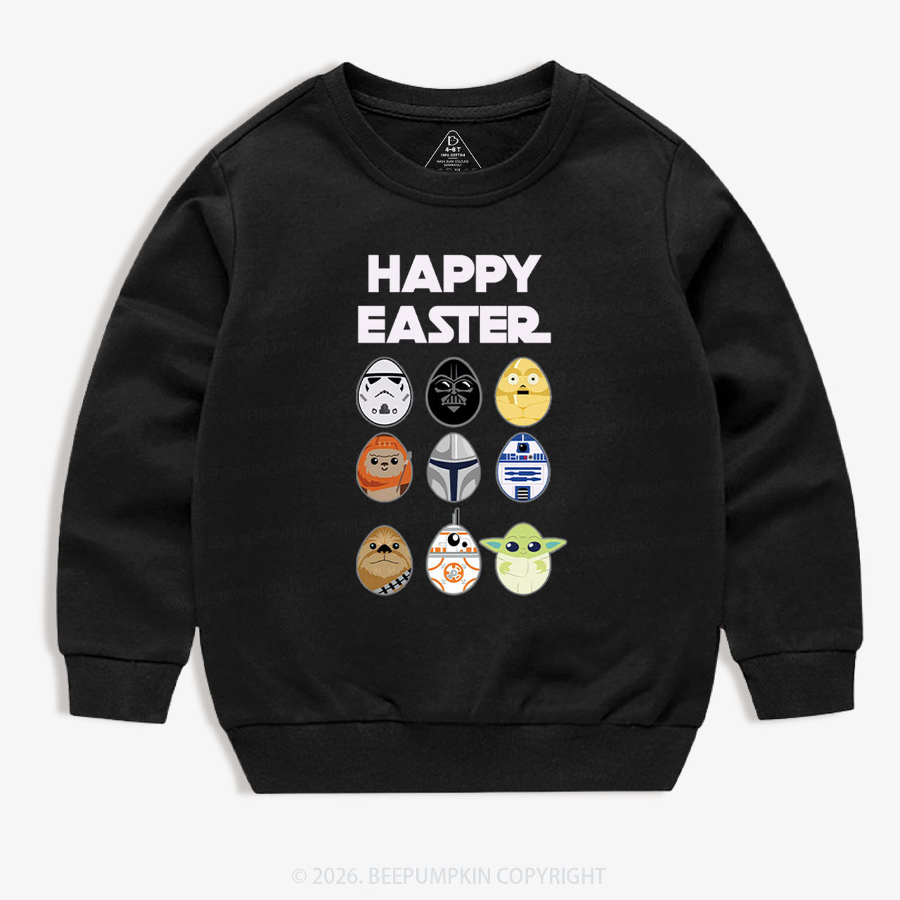 Easter Funny Trooper Eggpire Kid's Sweatshirt