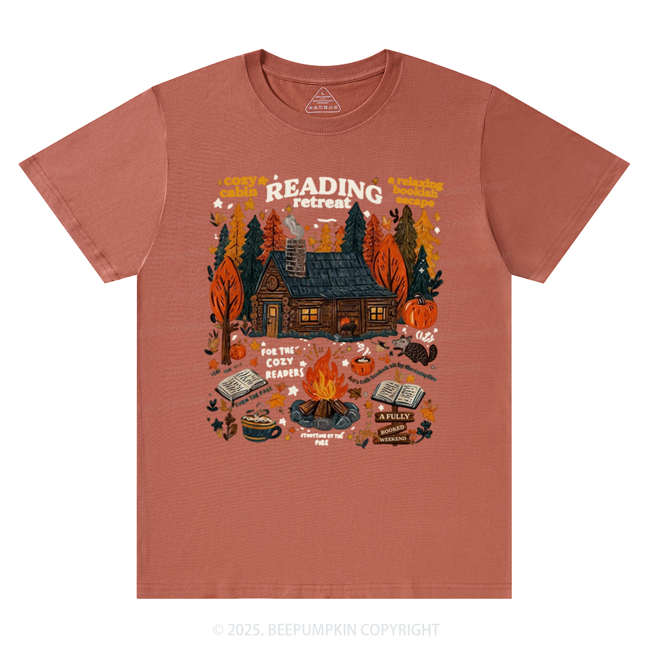 Fall Bookish T-Shirts Beepumpkin