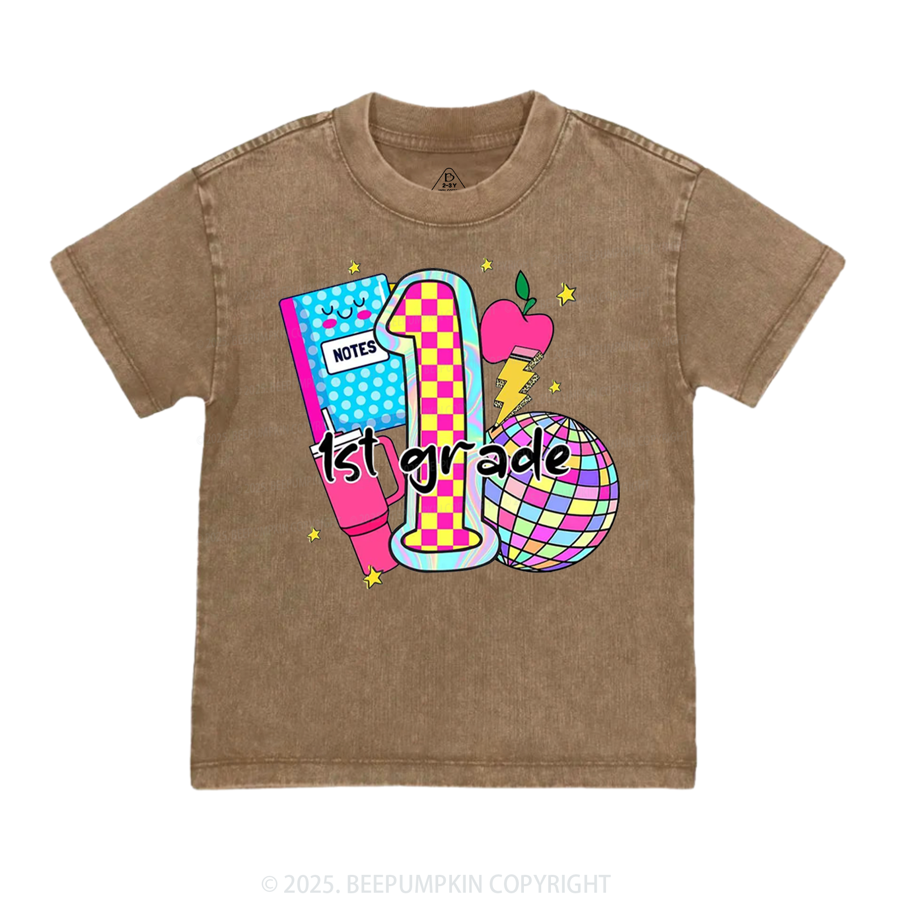 Personalized Grade Glow Collection Toddler&Kids Washed Tees