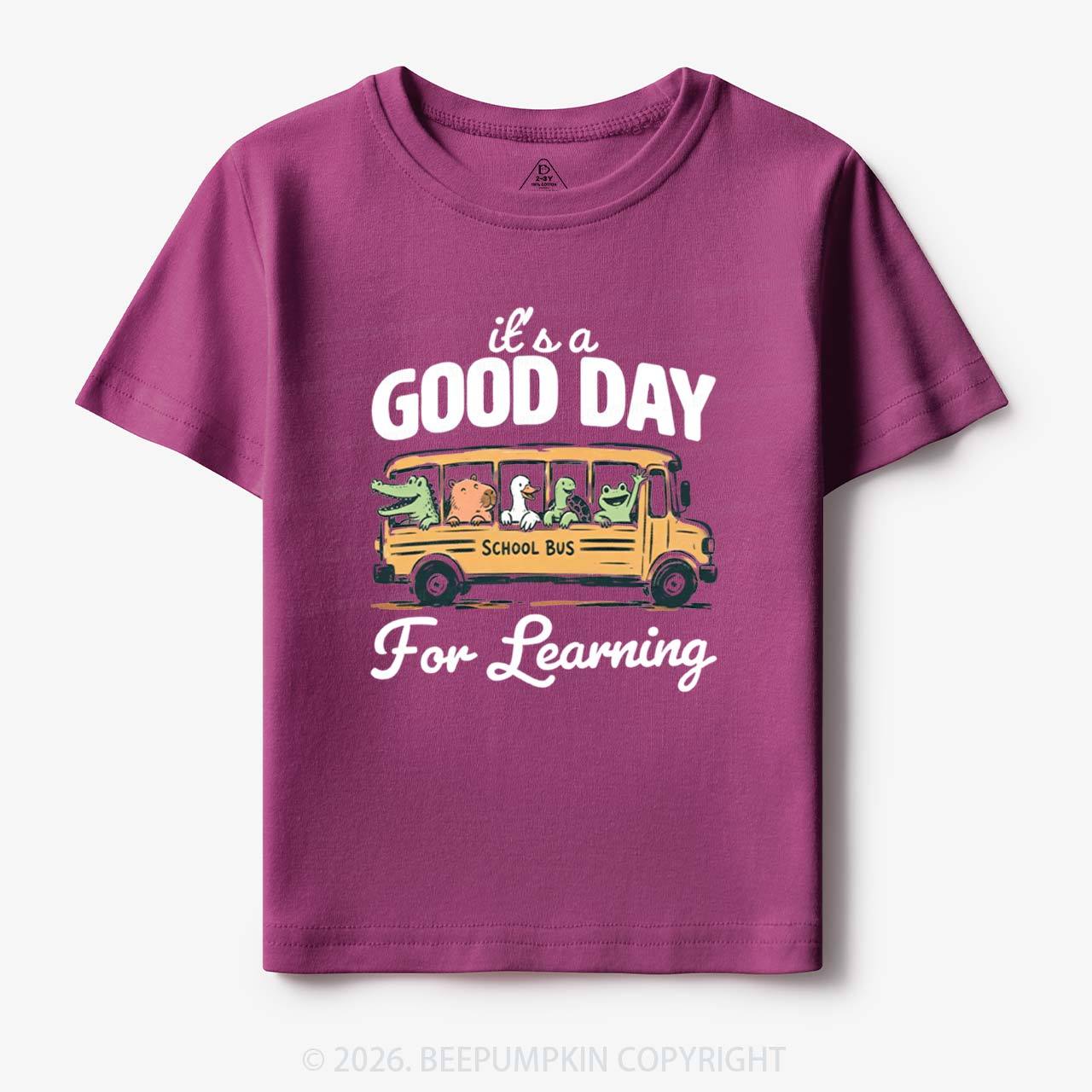 It's A Good Day For Learning Cute Animals Toddler&Kid's Tees