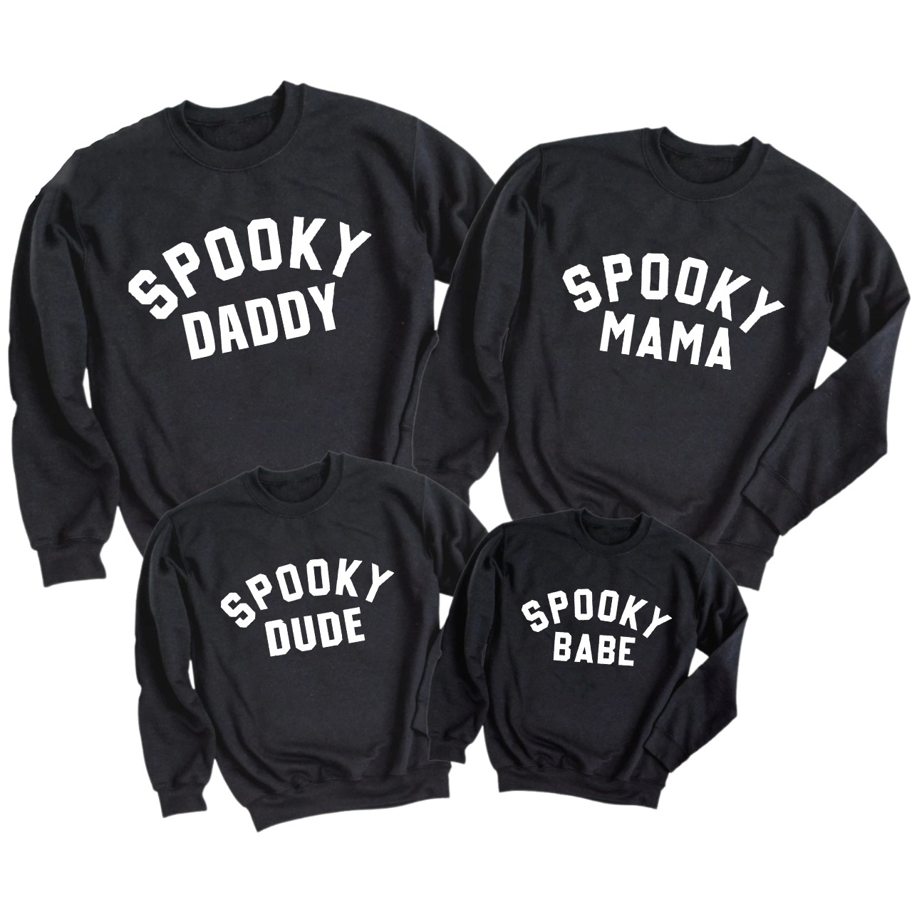 Spooky Squad Halloween Matching Sweatshirts For Family