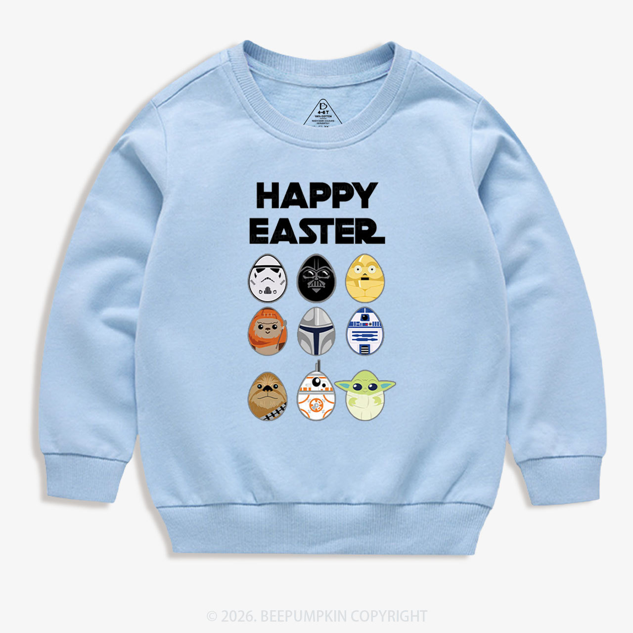 Easter Funny Trooper Eggpire Kid's Sweatshirt