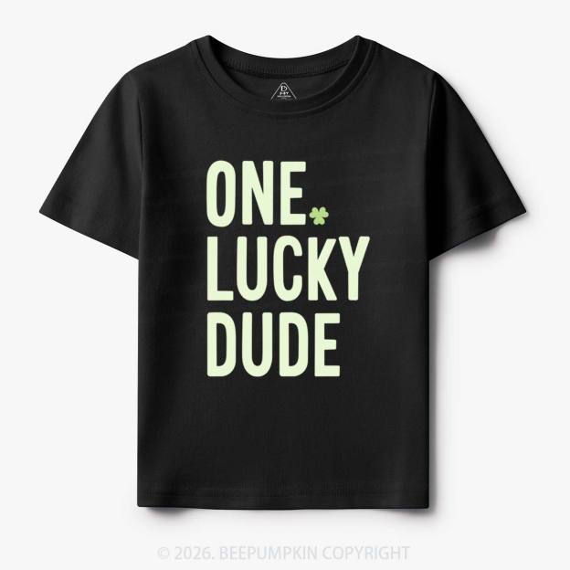 One Lucky Dude St. Patrick's Day Toddler&Kid's Tees Beepumpkin