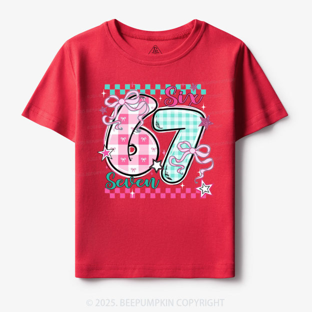 Checkered Valentine 67 Toddler&Kid's Tees Beepumpkin