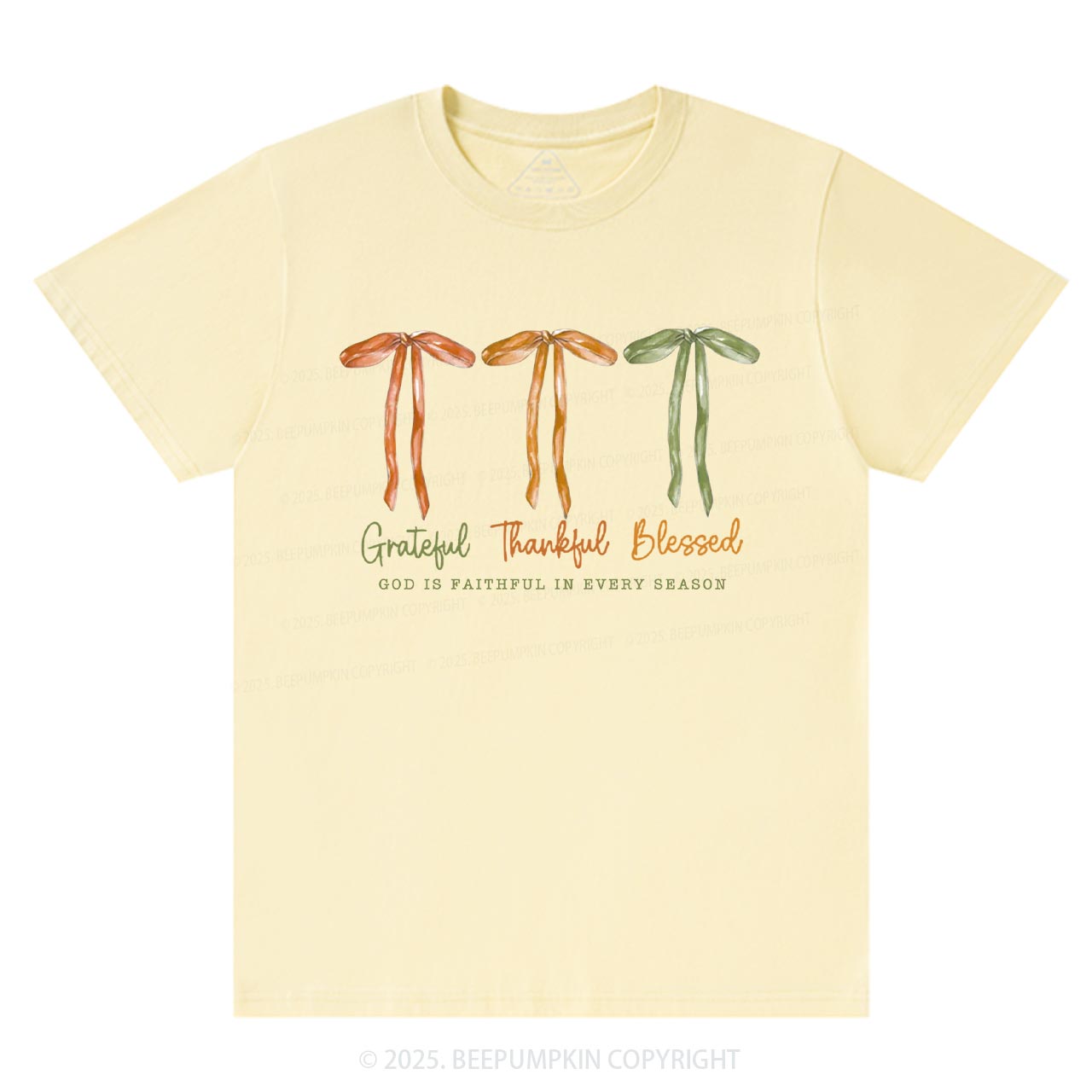 Grateful Thankful Blessed T-Shirts Beepumpkin