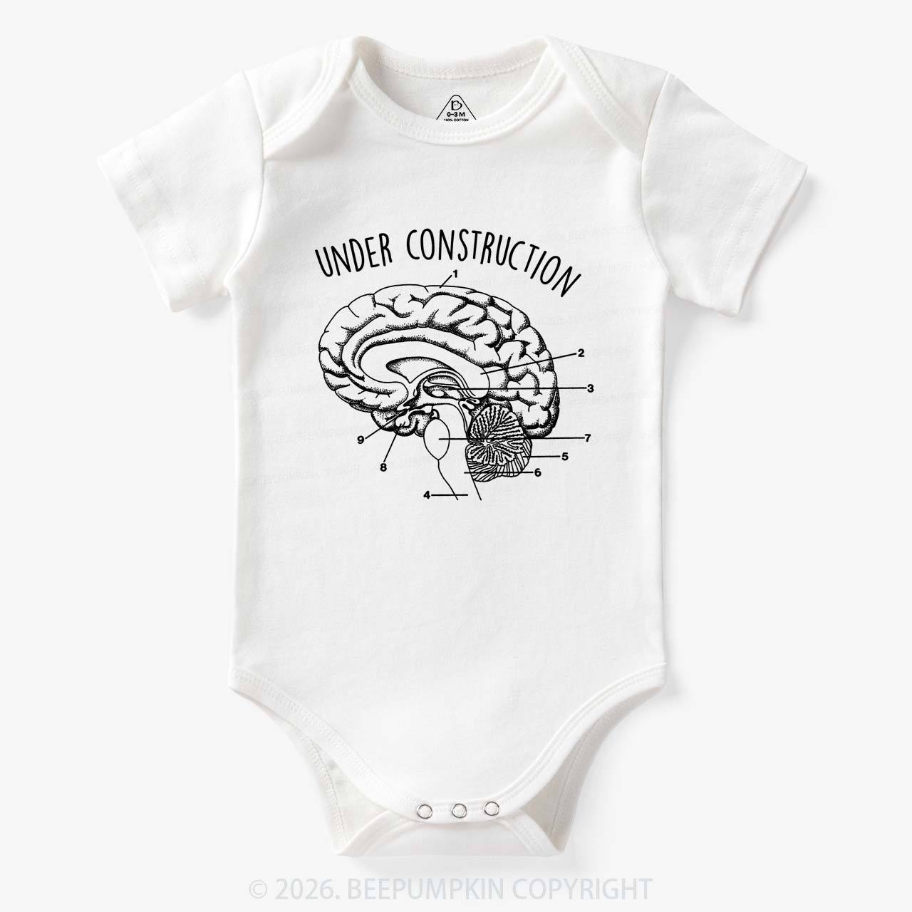 Under Construction Brain Diagram Bodysuit