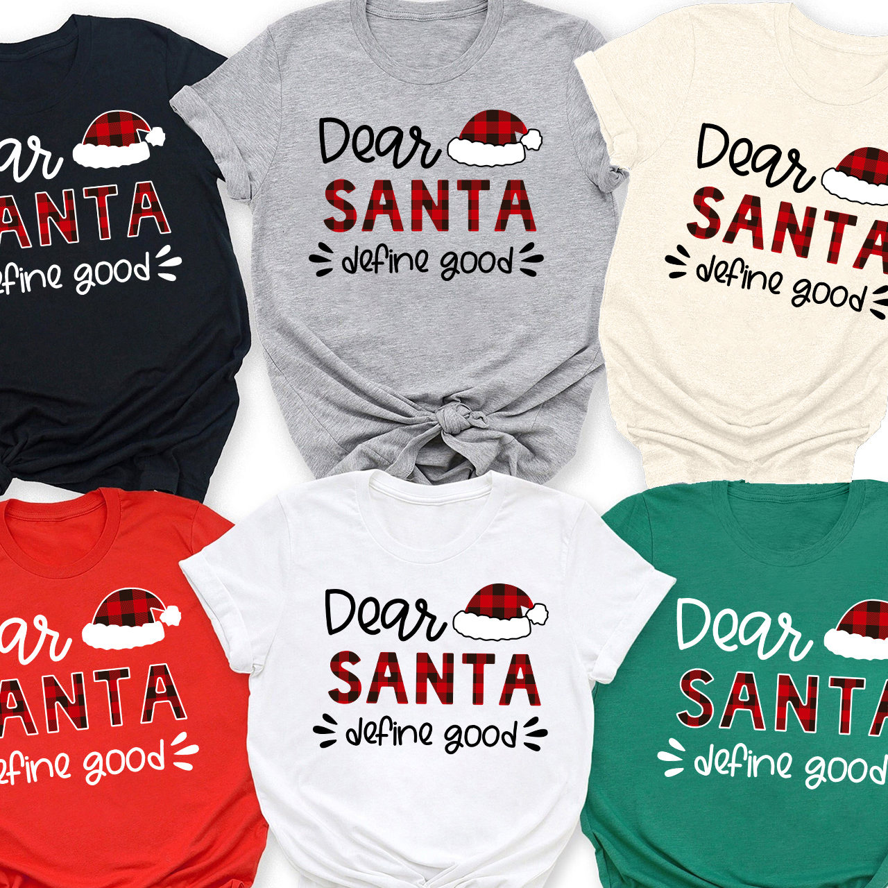 Dear Santa Hat Funny Shirts For Family