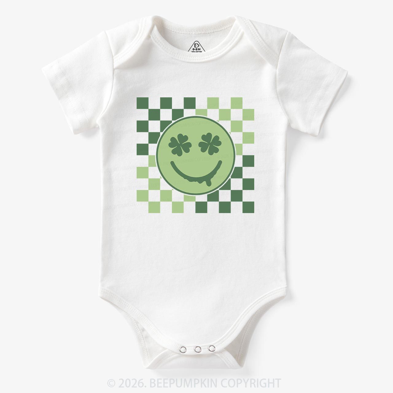 Retro Clover St.Patricks Day Bodysuit
