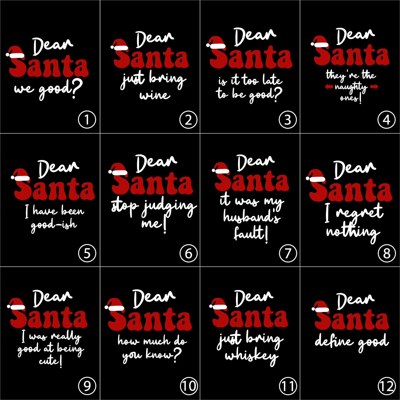 Dear Santa Define Good Christmas Family Matching Pajamas