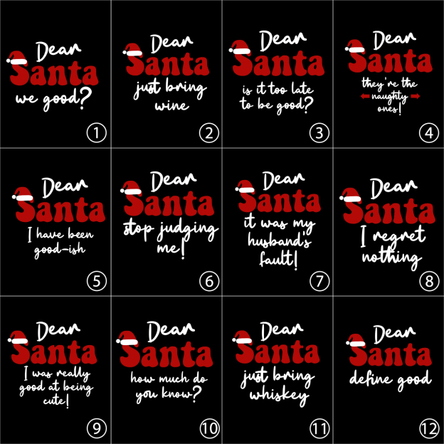 Dear Santa Define Good Christmas Family Matching Shirt