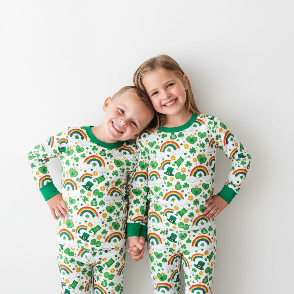 Lucky Daydreams Two-Piece Pajama Set For Kids