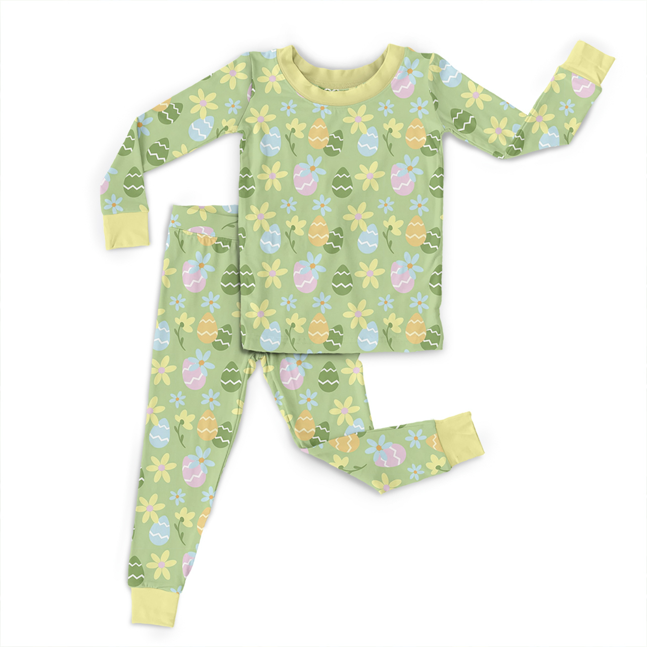 Egg Hunt Dreams Easter Two-Piece Pajama Set For Kids