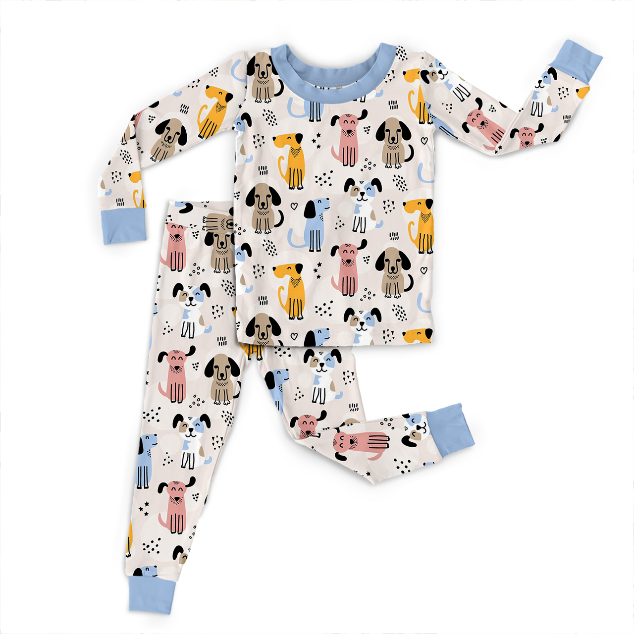 Puppy Dreams Two-Piece Pajama Set For Kids