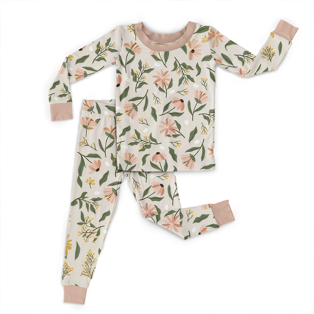 Little Garden Dreams Two-Piece Pajama Set For Kids