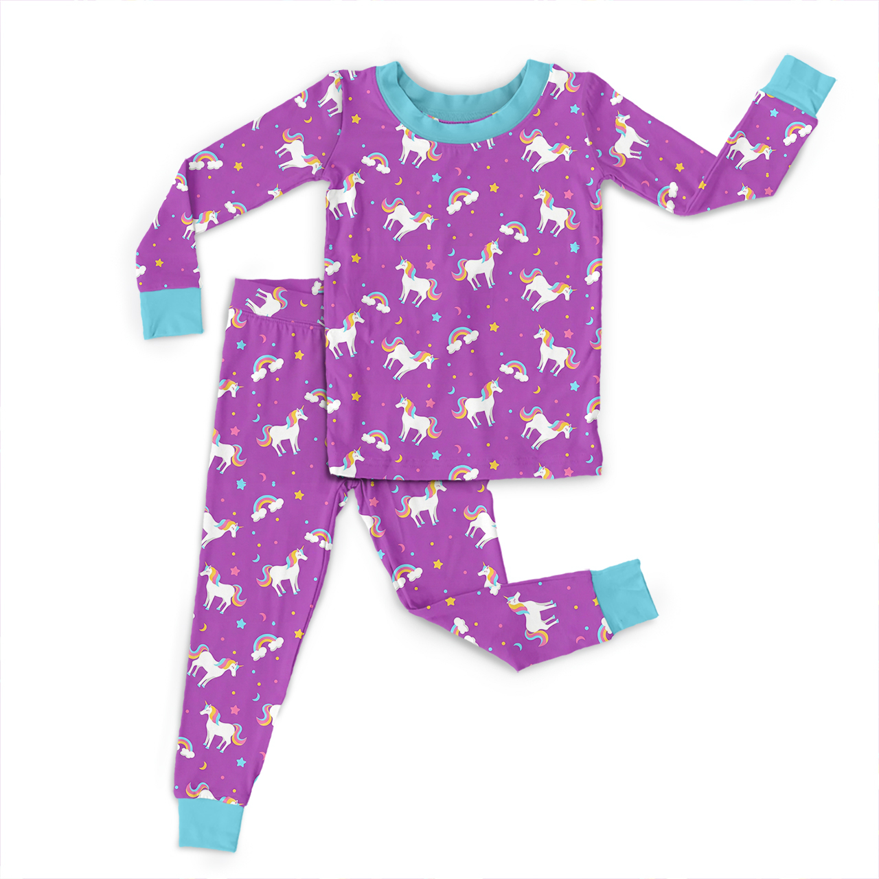 Unicorn Dreamland Two-Piece Pajama Set For Kids