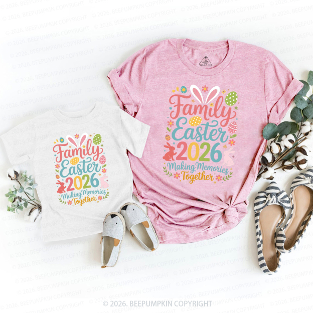 Easter 2026 Bunnies Family Matching Tees