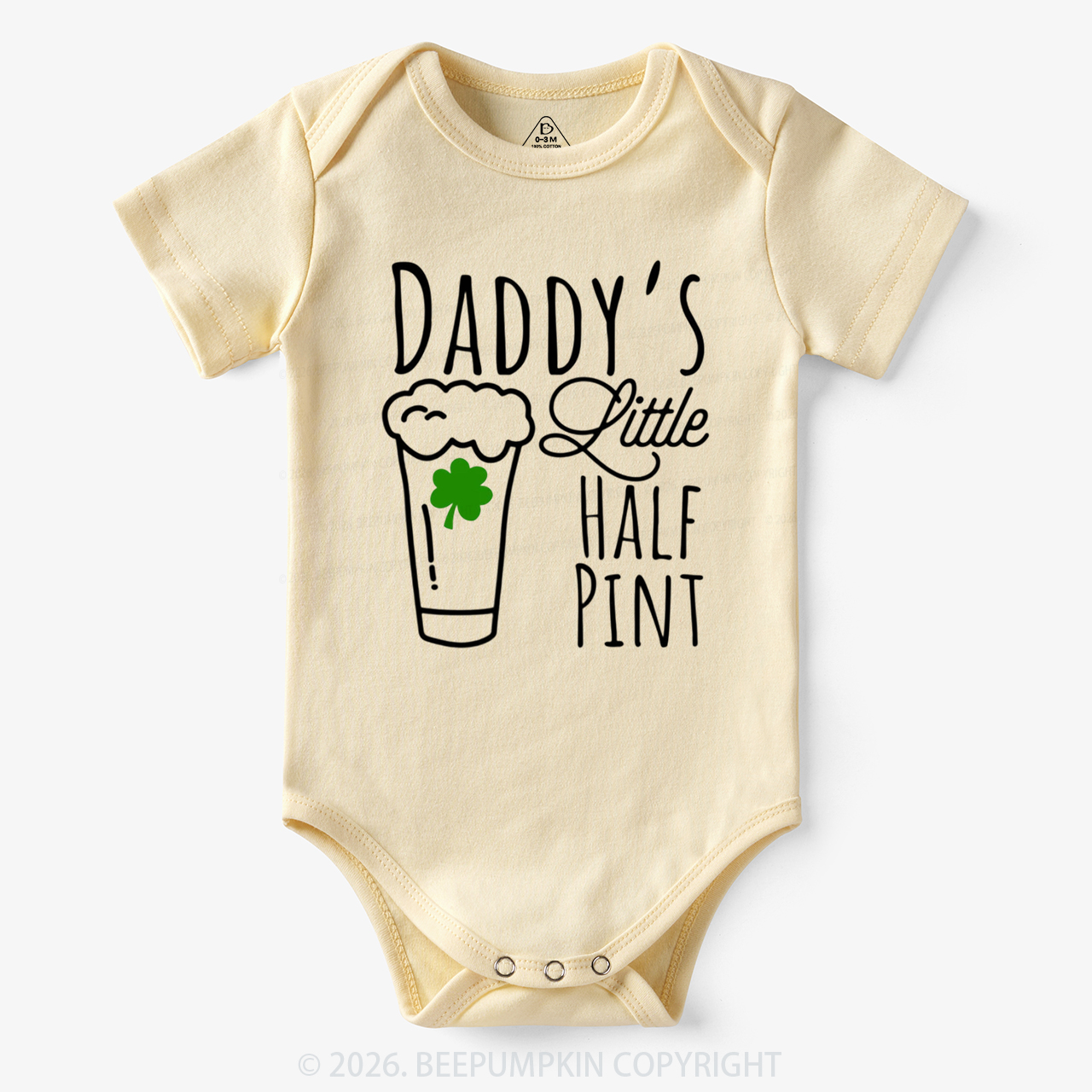 Daddy's Little Half Pint St. Patrick's Day Bodysuit