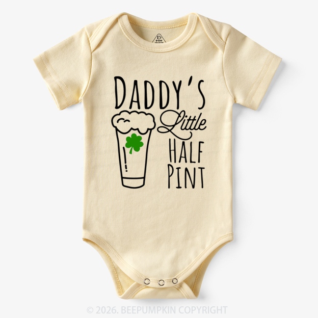 Daddy's Little Half Pint St. Patrick's Day Bodysuit