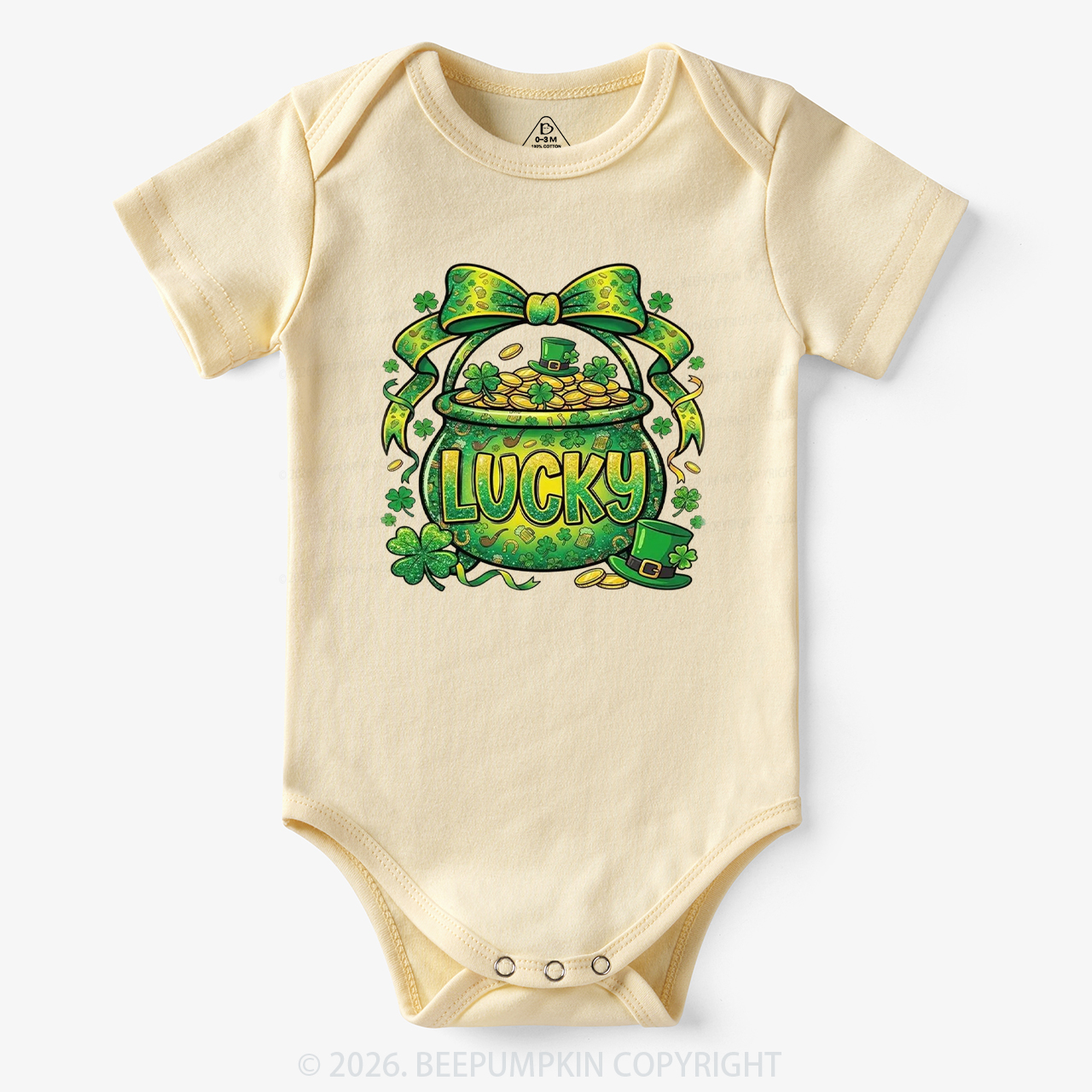 Lucky Shamrock Coquette St. Patrick's Day Bodysuit