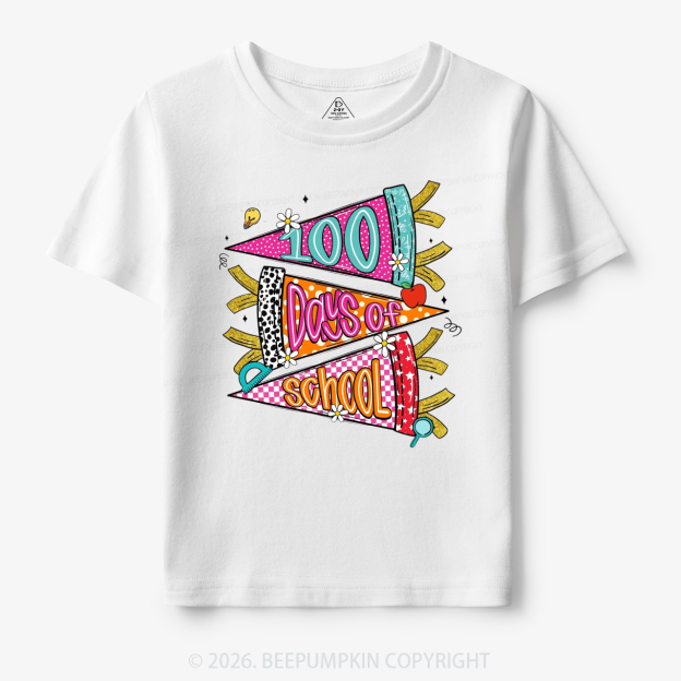 100 Days of School Coquette Bow Pencil Toddler&Kid's Tees