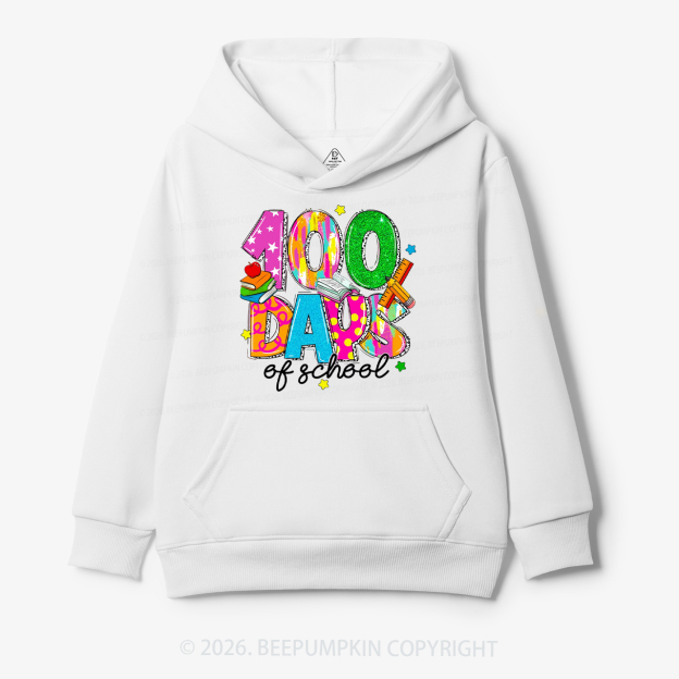 Bright & Fun 100 Days of School Toddler&Kid's Hoodies