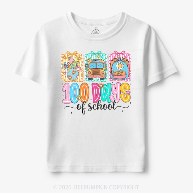 Classroom Art 100 Days of School Toddler&Kid's Tees