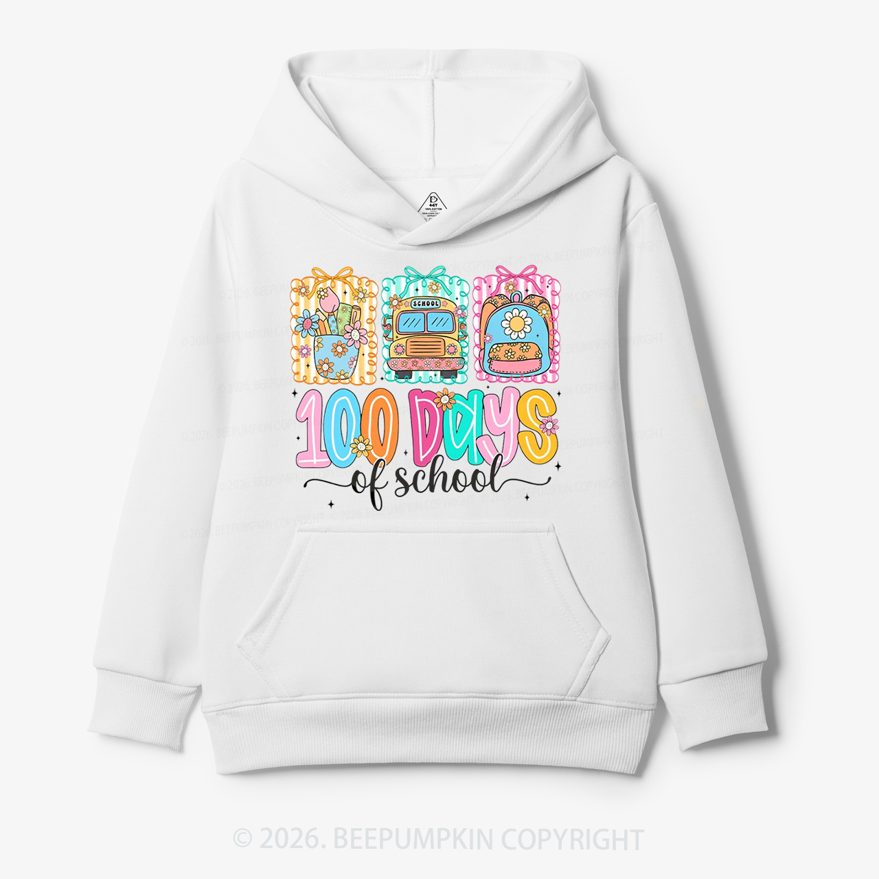 Classroom Art 100 Days of School Toddler&Kid's Hoodies