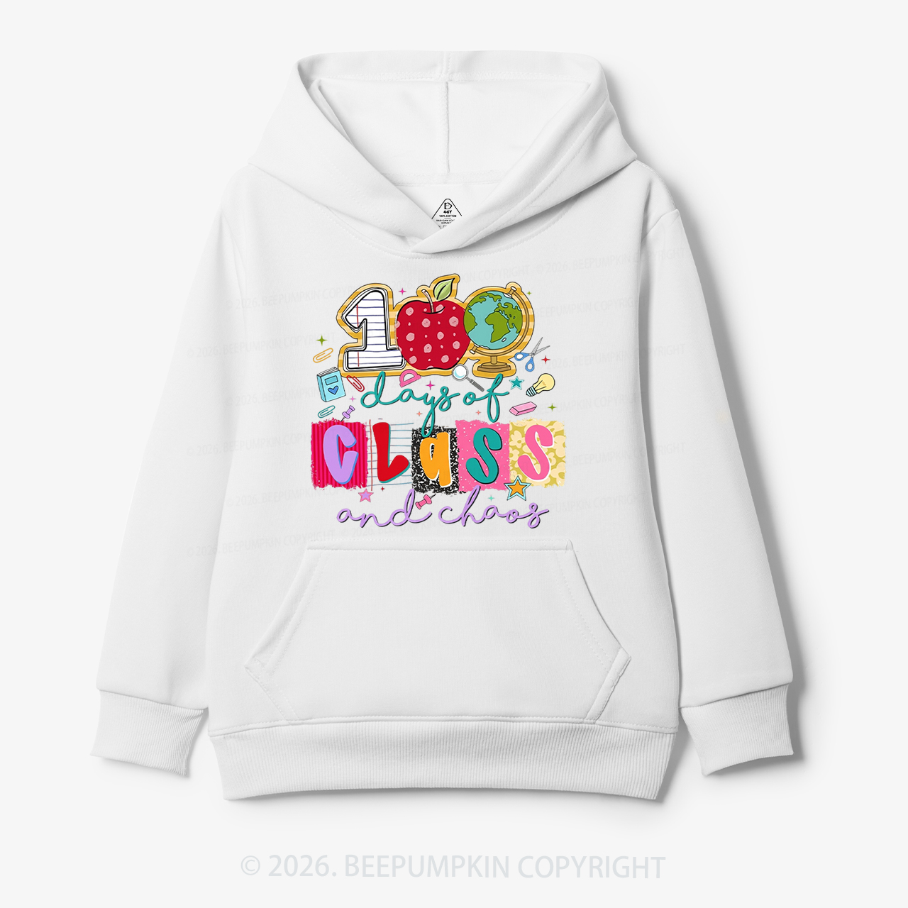 Class And Chaos 100 Days of School Toddler&Kid's Hoodies
