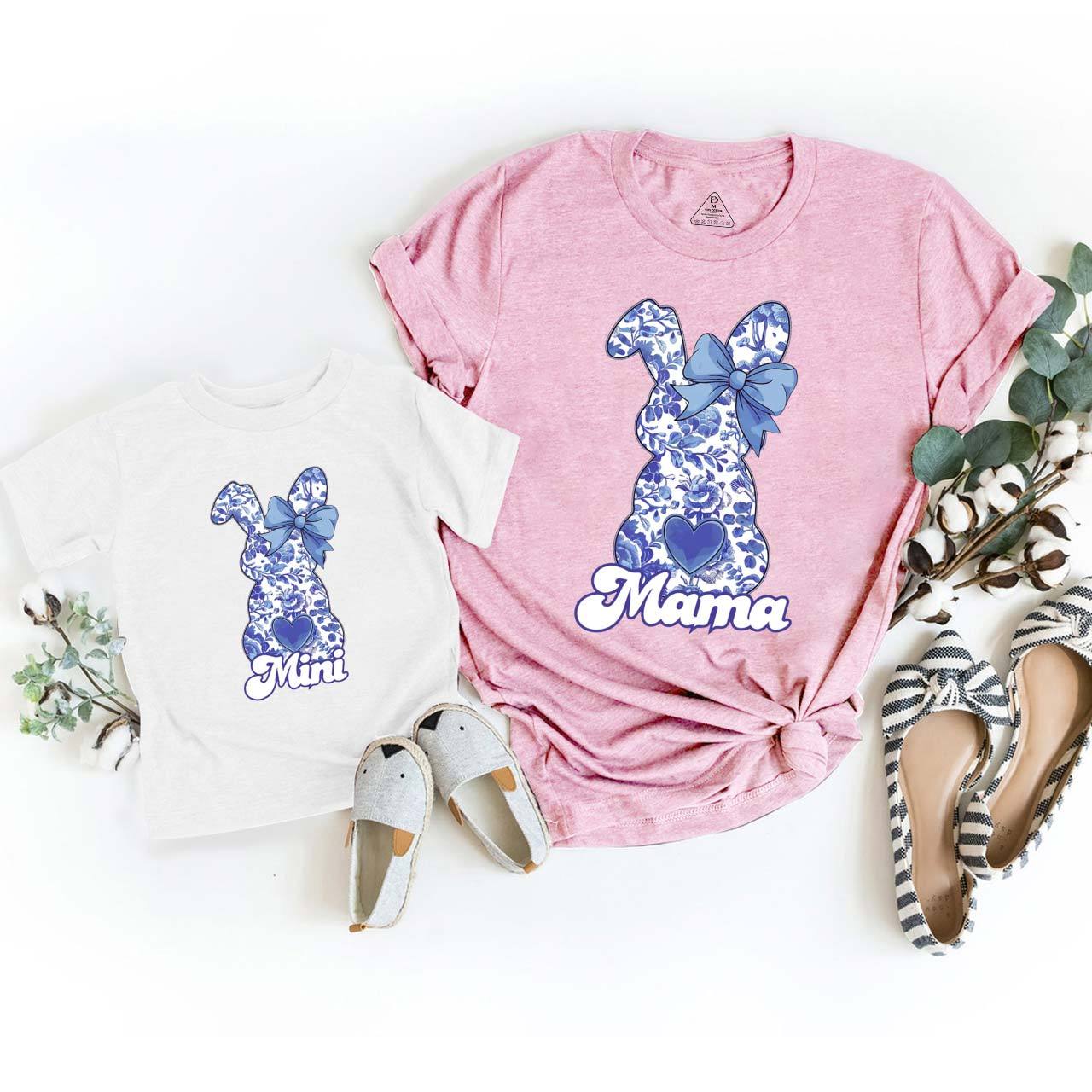 Bunny Coquette Bow Mom&Me Matching Tees