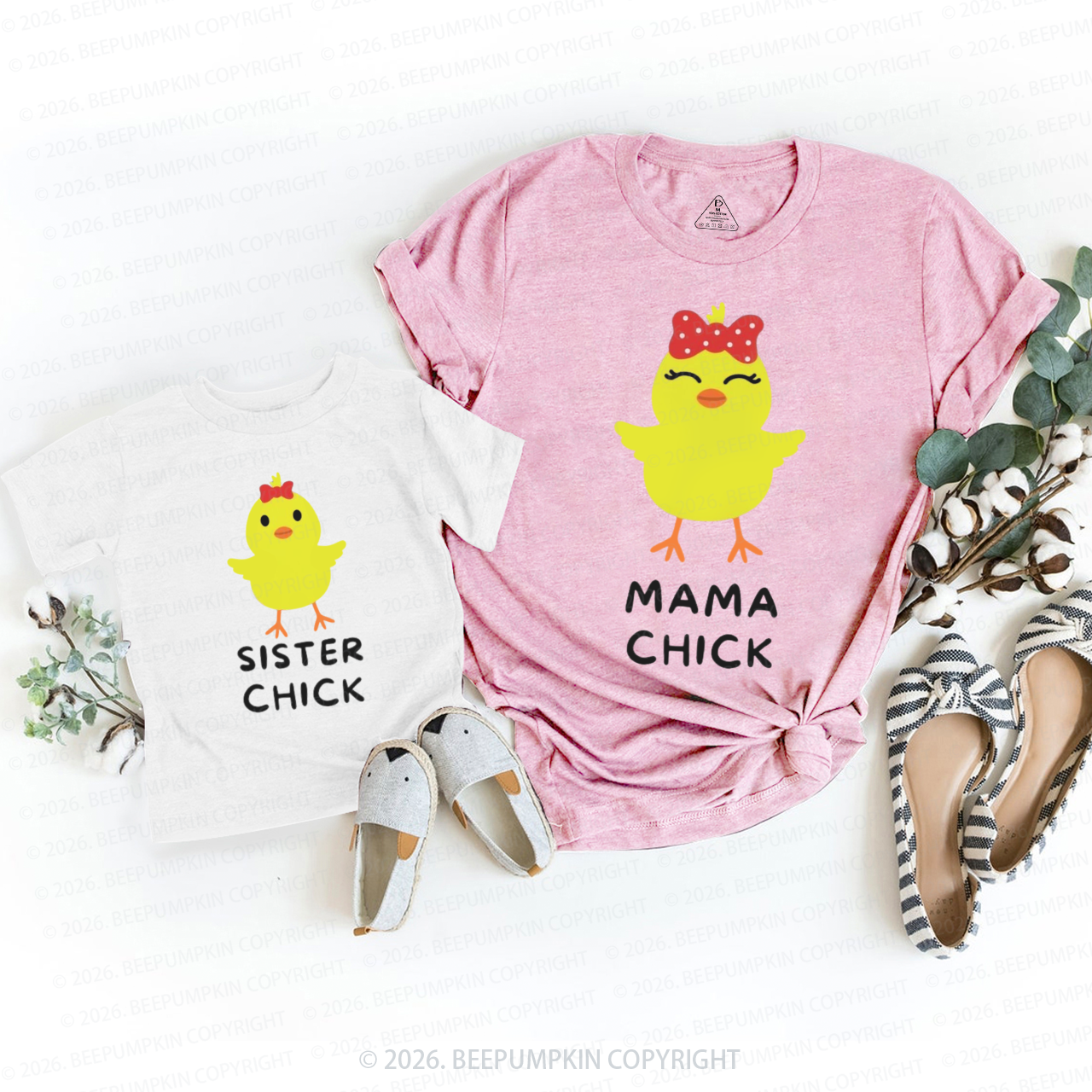 Personalized Chick Easter Family Matching T-Shirts