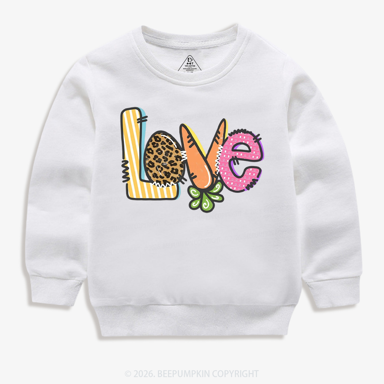 Easter Carrot Love Kid's Sweatshirt