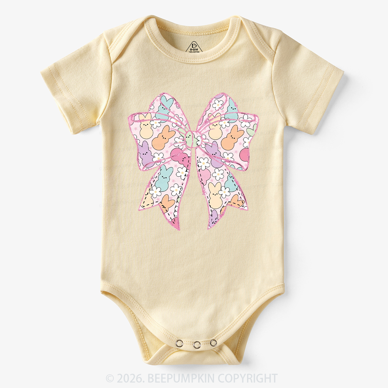 Easter Coquette Bunny Bow Bodysuit