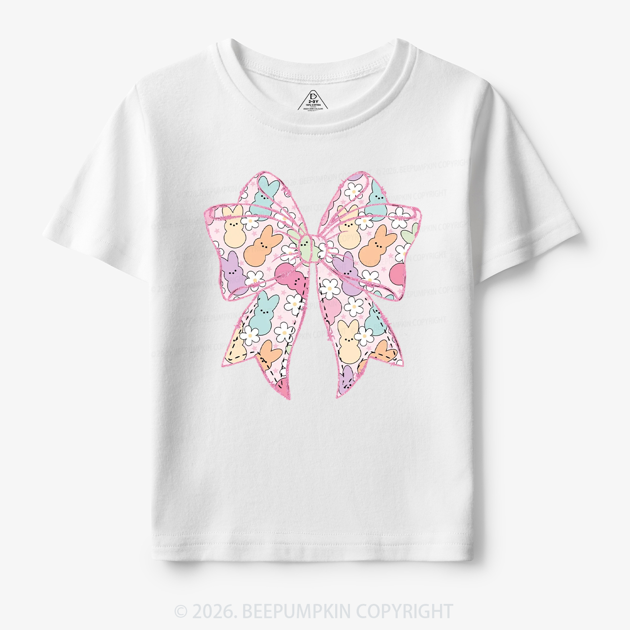 Easter Coquette Bunny Bow Toddler&Kid's Tees